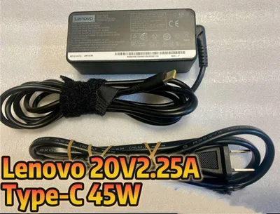 送料込❗️中古純正品LENOVOレノボType-cアダプター20V2.25A45w