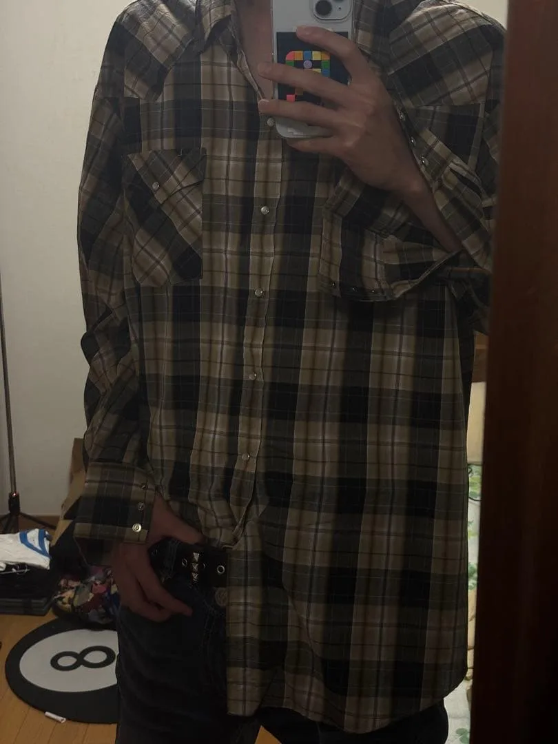ウエスタンシャツ チェック XXL ストリート ネルシャツ ビッグサイズ 古着