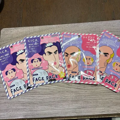 クレヨンしんちゃん なりきりフェイスパック ジョマ マカオ 4枚セット売り