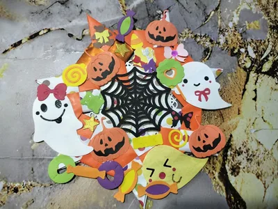 ハロウィンリース飾り