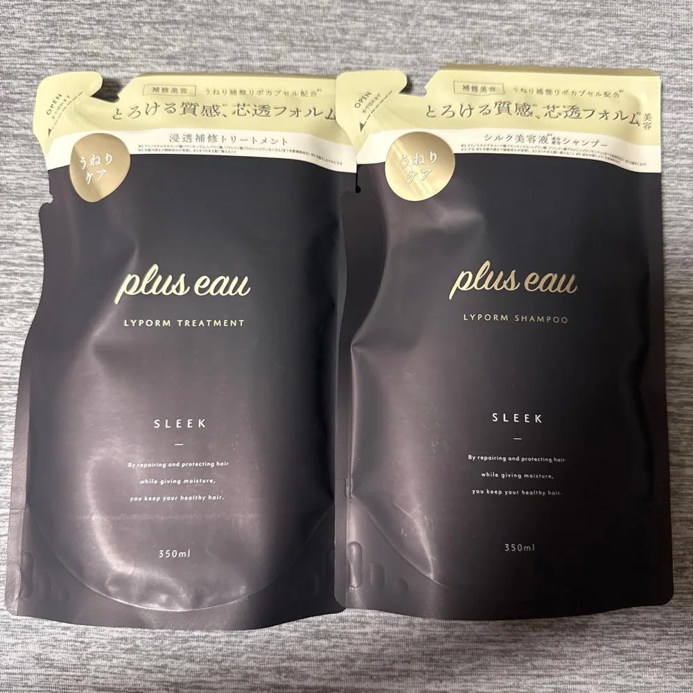 plus eau プリュスオー シャンプー&トリートメントセット SLEEK
