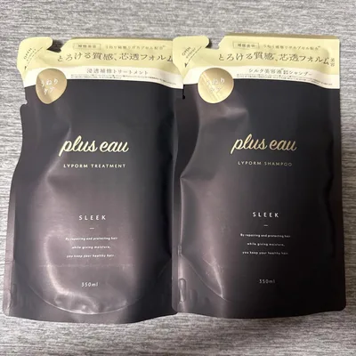 plus eau プリュスオー シャンプー&トリートメントセット SLEEK