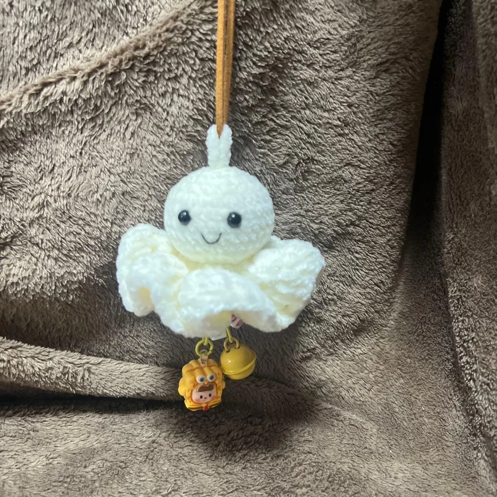 ハンドメイド あみぐるみ おばけ キーホルダー