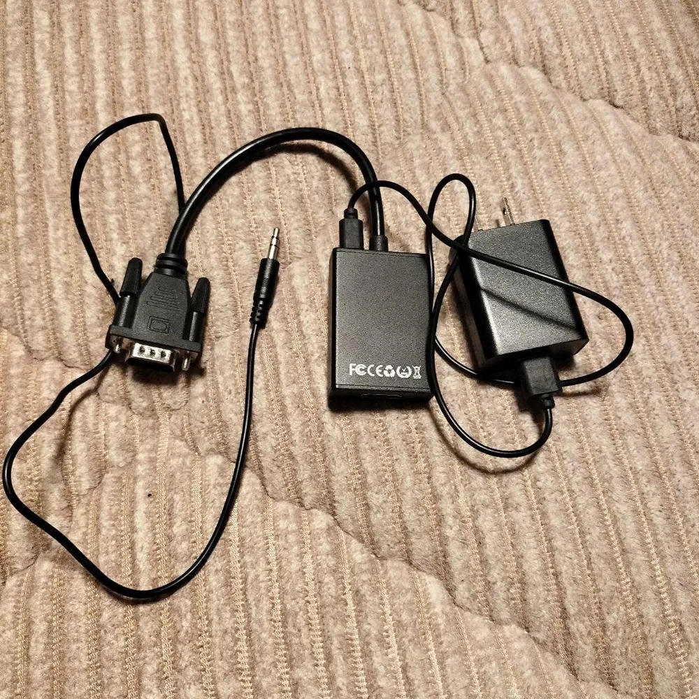 HDMI to VGA 変換アダプター 音声出力対応