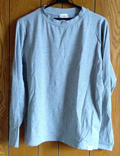 BEAMS DESIGN ビームス 長袖Tシャツ グレー 3L
