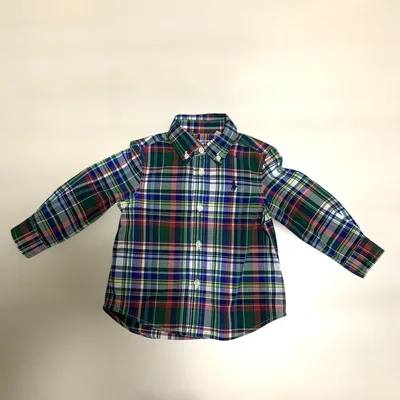 Ralph Lauren 長袖チェックシャツ 12M / 80cm