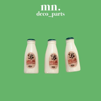 【1つ30円】デコレーションパーツ ミニチュア 牛乳 ミルク ガチャ詰め