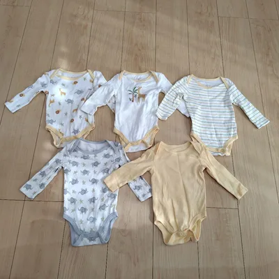 コストコ ベビー ロンパース ボディスーツ 肌着 5枚セット 6m 未使用