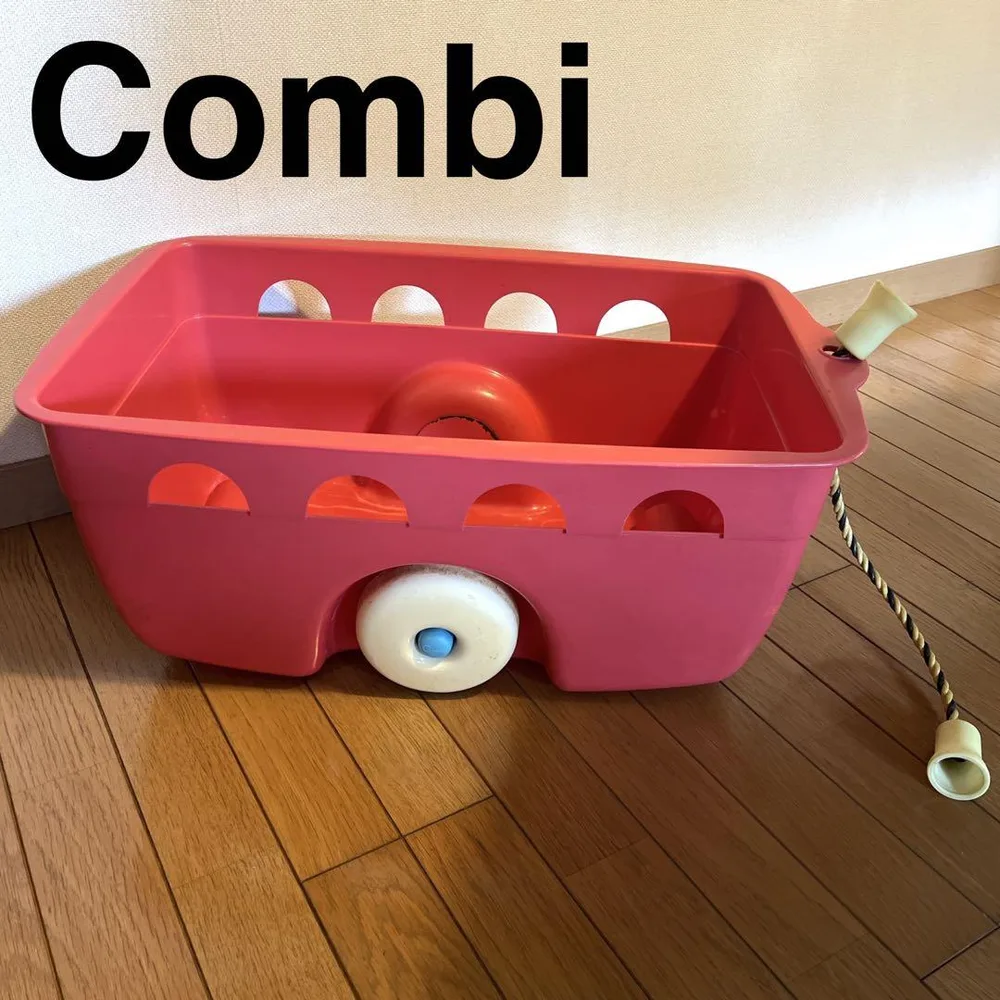 コンビ ワゴン 車輪付 おもちゃ ヴィンテージ レトロ 昭和 アンティーク
