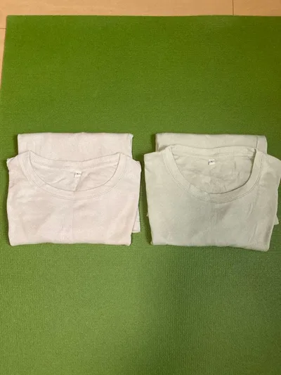 無印良品 リブカットソー 2枚セット Lサイズ