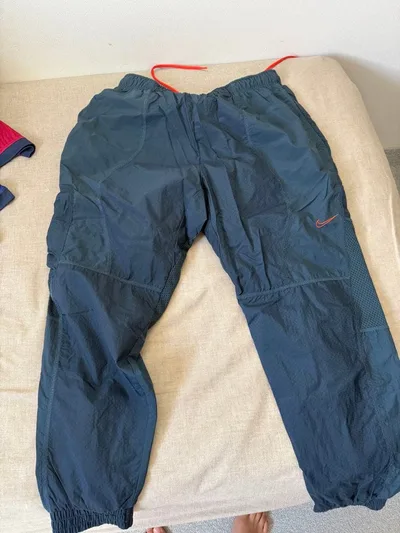 NIKE ナイロンパンツ ネイビー XXL