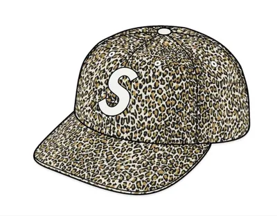 Supreme Corduroy S Logo 6-Panel "Leopard
