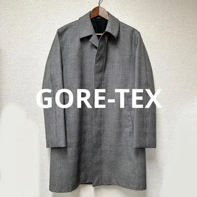 ユナイテッドアローズ GORE-TEXグレンチェック ステンカラーコート