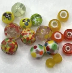 カラフル ガラスビーズ アソートセット ハンドメイド素材