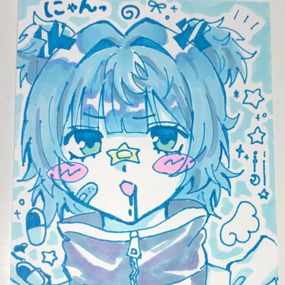 手描きイラスト ポストカード