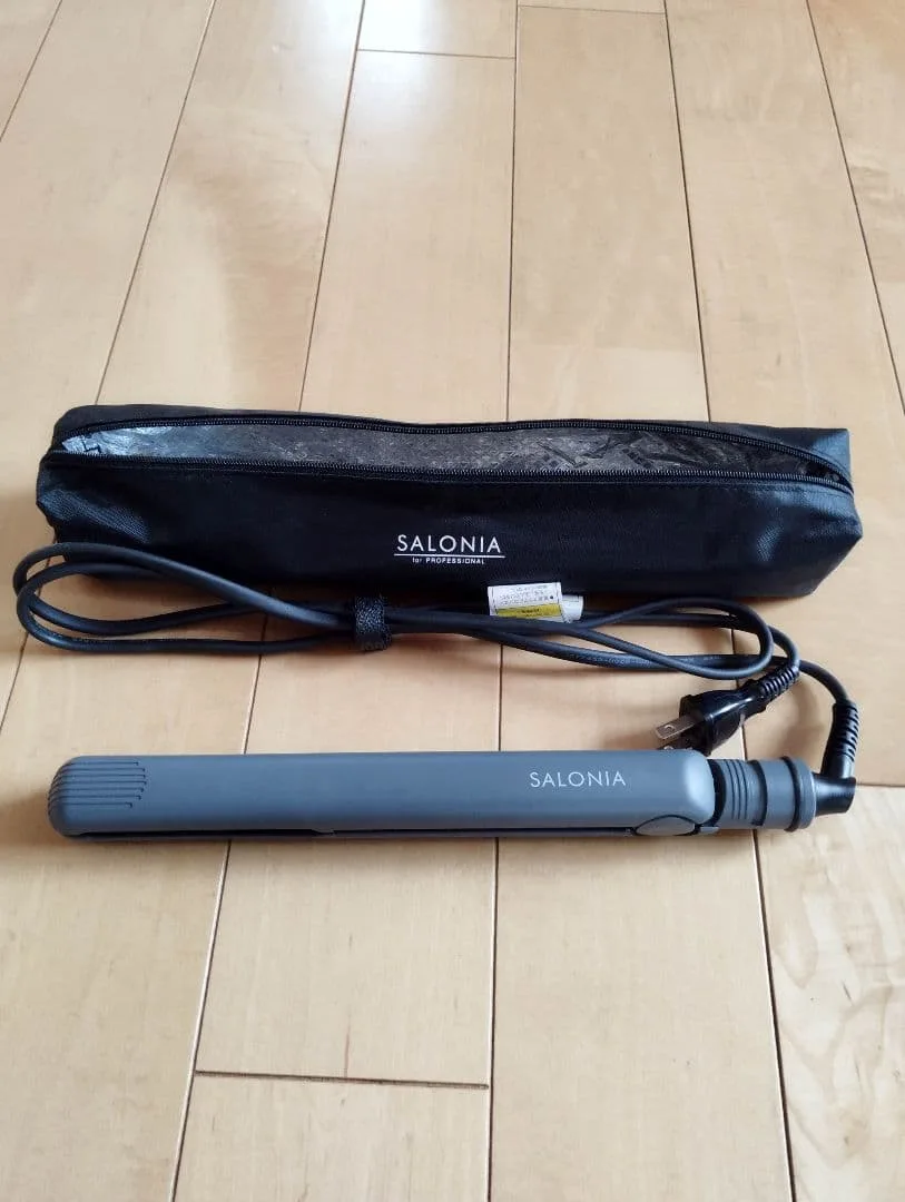 SALONIA ストレートヘアアイロン 専用ポーチ付き