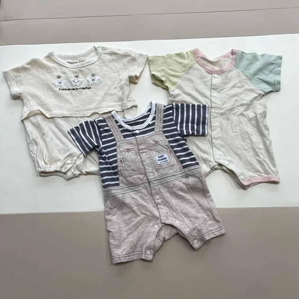 ベビー服 ロンパース 60cm 3点セットまとめ売り