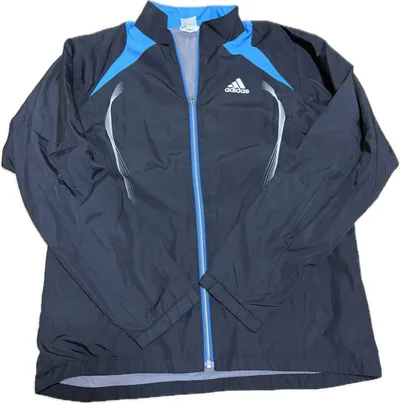 adidas アディダス ピステ ウィンドブレーカー ブラック ブルー