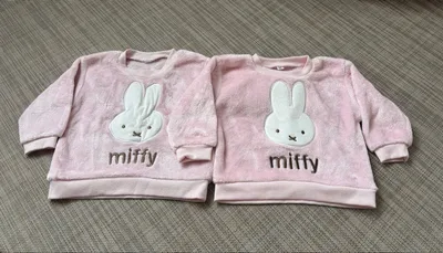 miffy ミッフィー ボアトレーナー ピンク 90cm