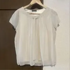 LAVENUE 半袖ブラウス ホワイト Mサイズ
