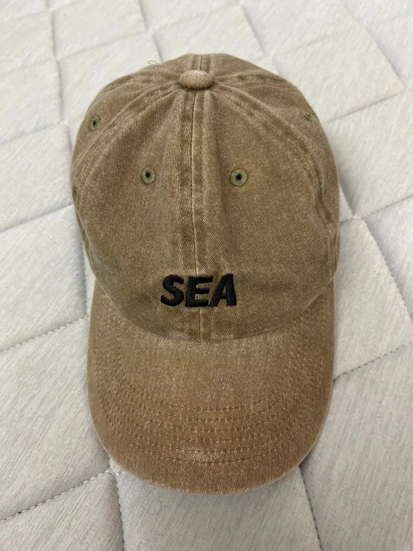 WIND AND SEA キャップ カーキ
