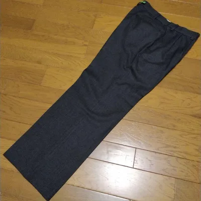 Jプレス メンズ スラックス グレンチェック柄 グレー