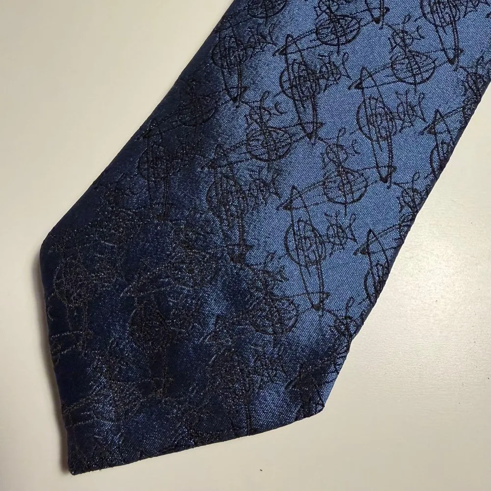 Vivienne Westwood ネクタイ オーブ柄 ネイビー