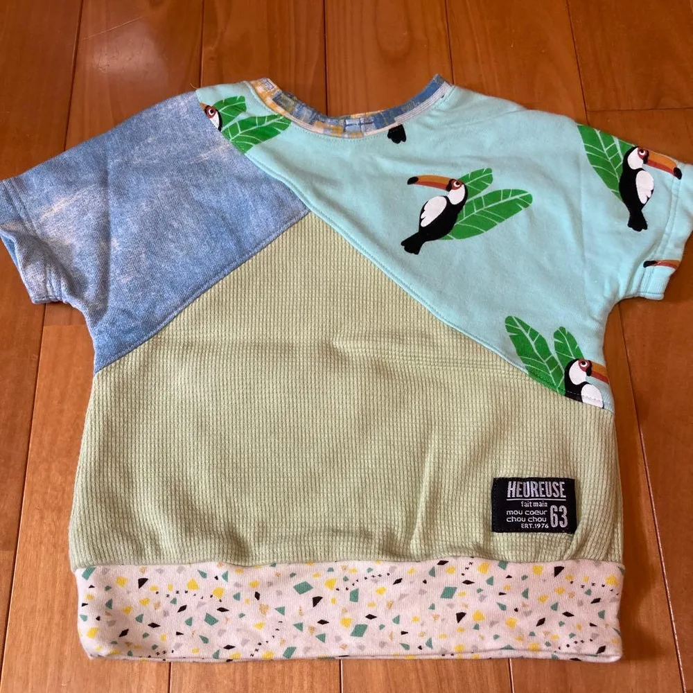 ハンドメイド こども服 Tシャツ 90
