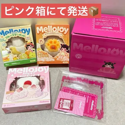 メロジョイ いちごショートケーキ 肉球ミルクパフ フルーツマーケットバナナ 3種