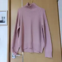 エマキュレイト ハイネック ニット セーター ピンク