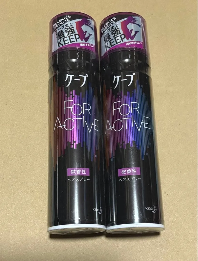 ケープ FOR ACTIVE ヘアスプレー 微香性 180g 2本セット