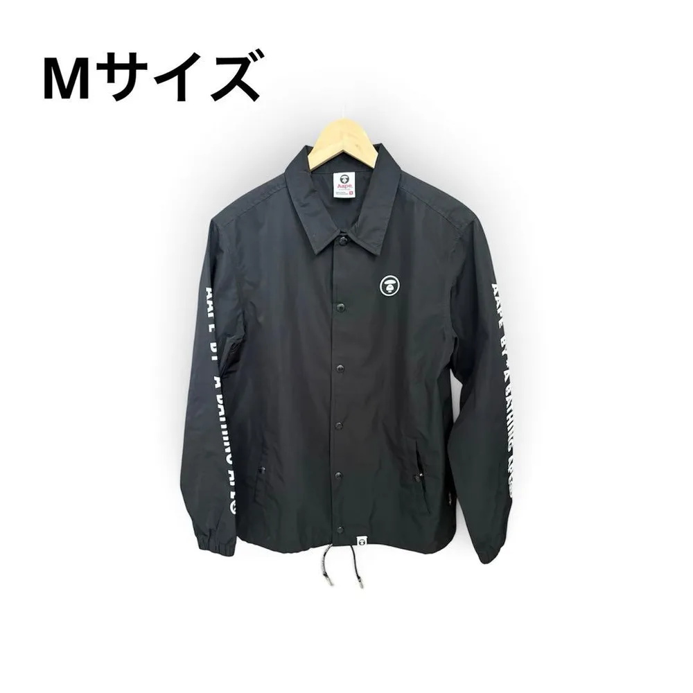AAPE BY A BATHING APE コーチジャケット ブラック