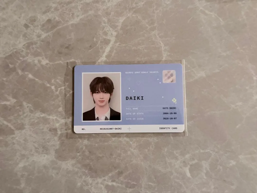 KO1KEYZ PHOTO DIARY Ver IDカード 加藤大樹 DAIKI