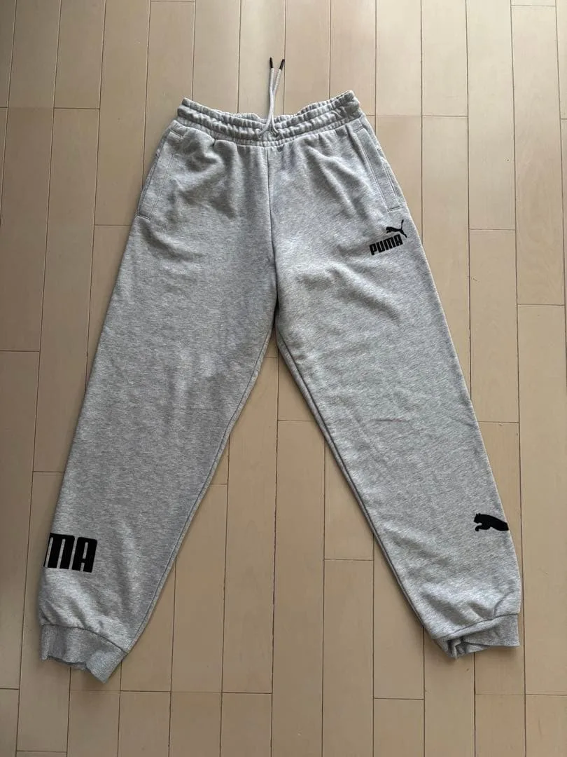 PUMA キッズ ロングパンツ グレー 160