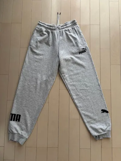 PUMA キッズ ロングパンツ グレー 160