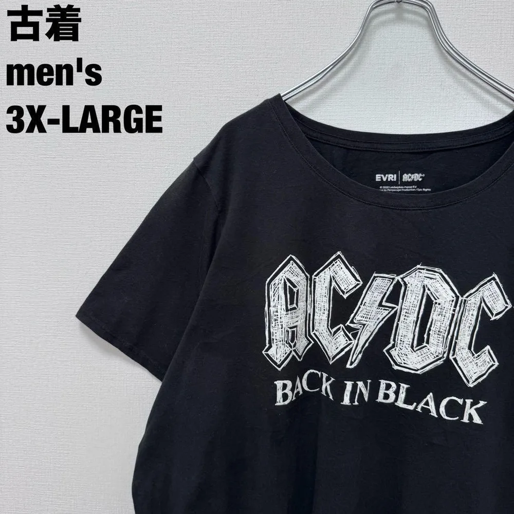 古着 AC/DC Tシャツ バンT バンド ビッグサイズ ブラック 3XL 古着