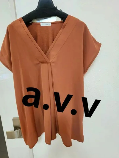 a.v.v standard 半袖ブラウス テラコッタ L