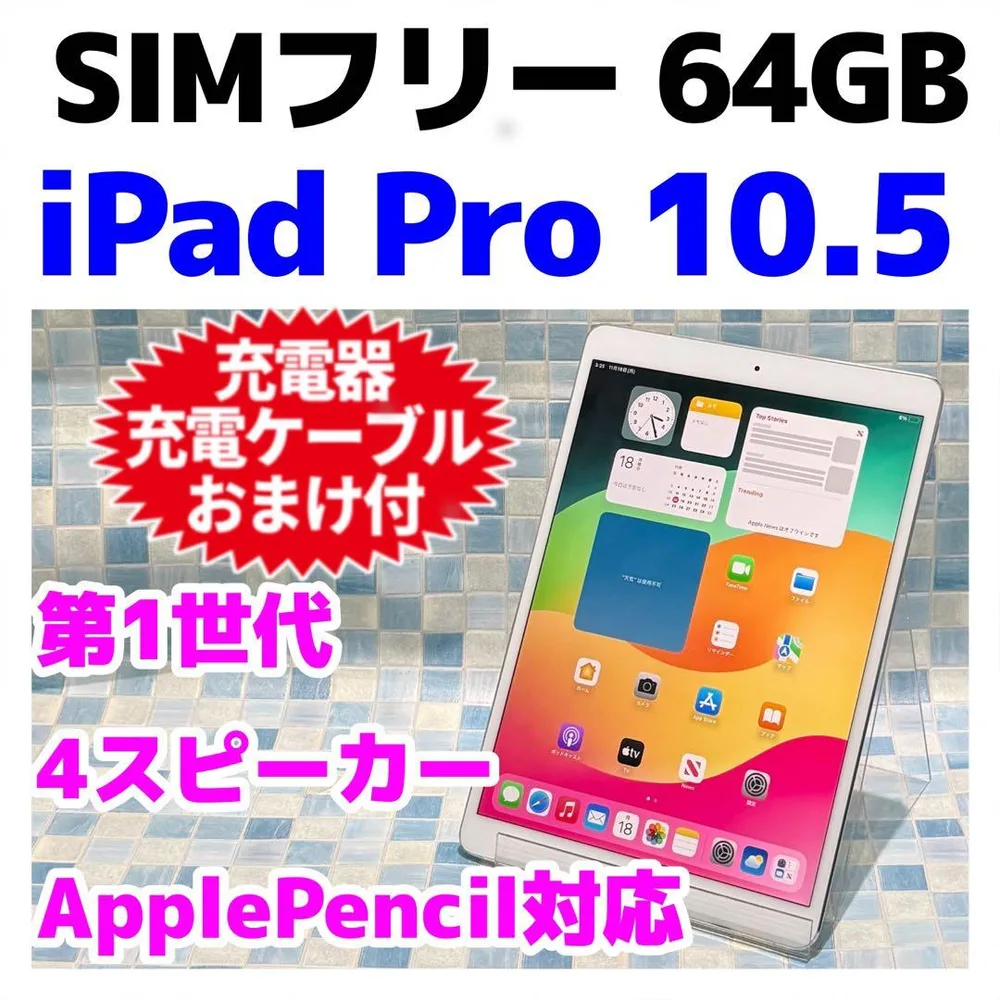 SIMフリー iPad Pro 10.5 第1世代 本体 64GB 352