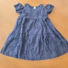 130cm プティマイン フラワーレースワンピース