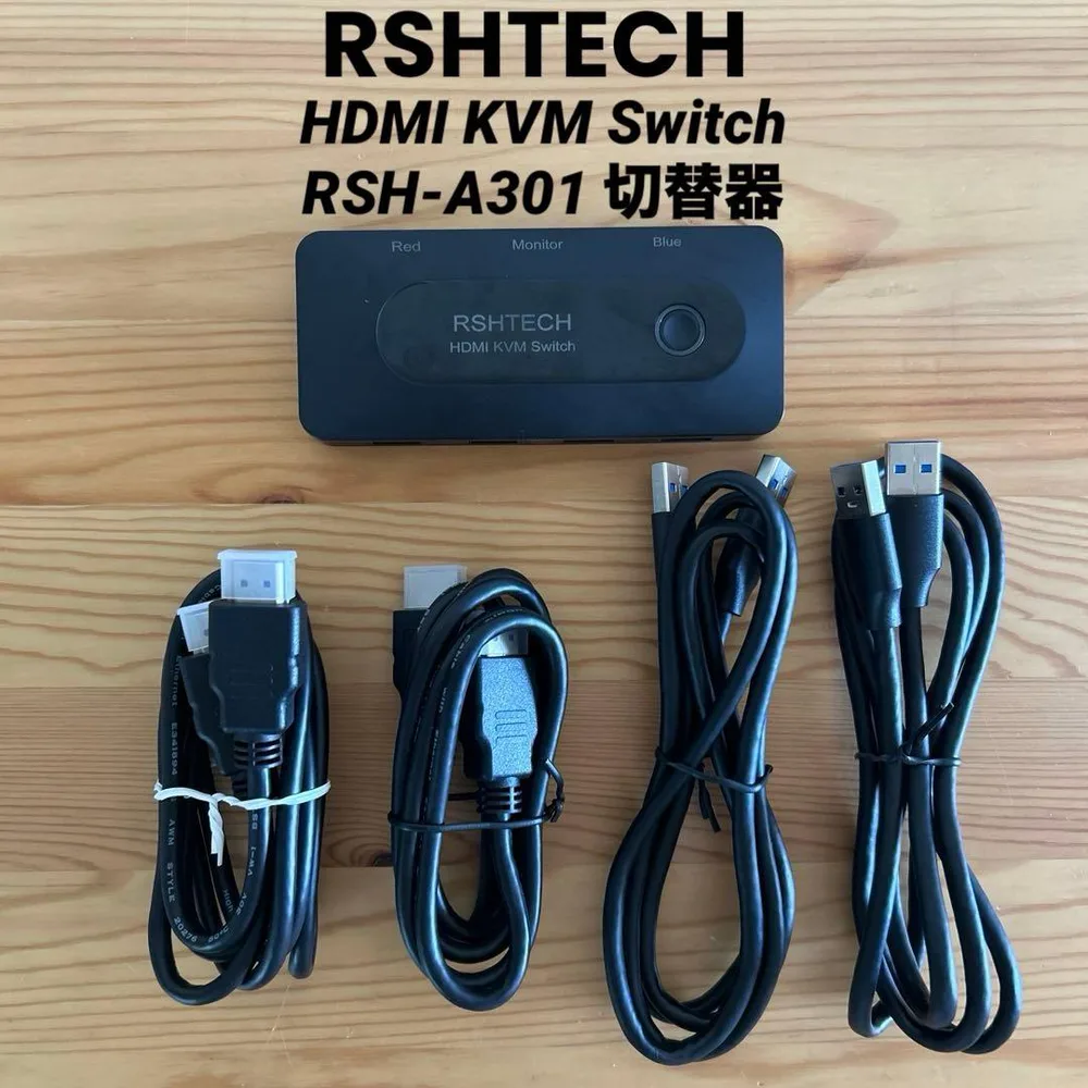 RSHTECH HDMI KVM Switch RSH-A301 切替器 ③