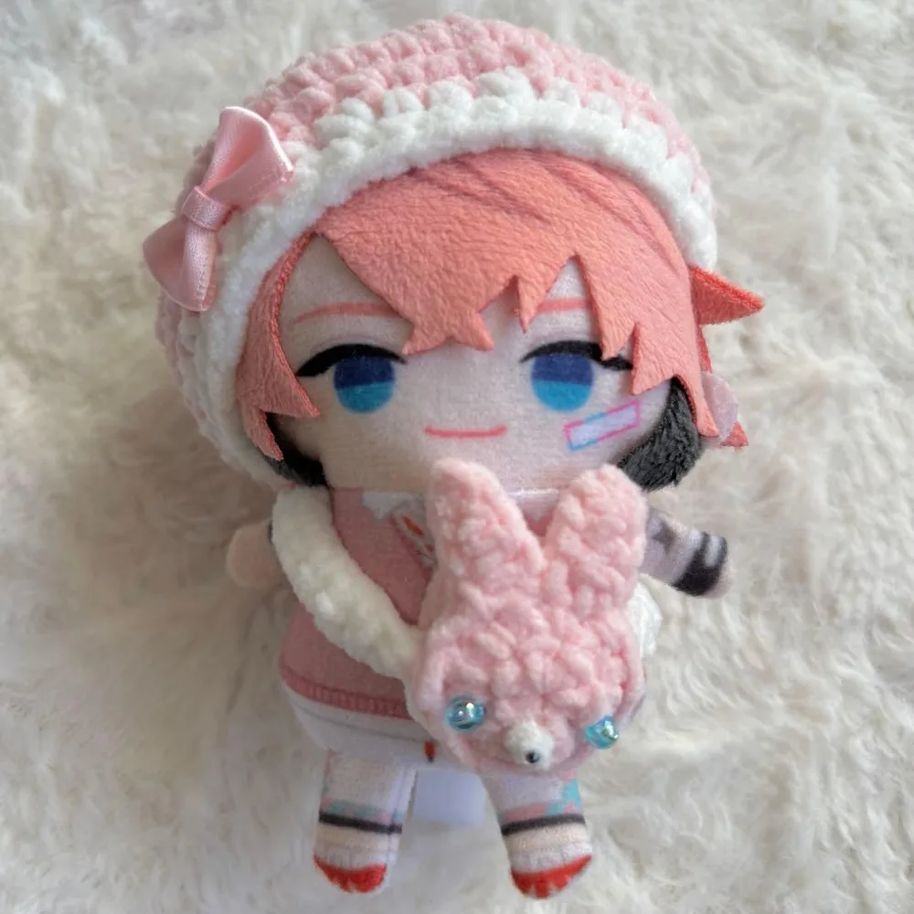 【サクラ】ベレー帽 ポシェット セット にじぱぺっと ぬい服 10cm