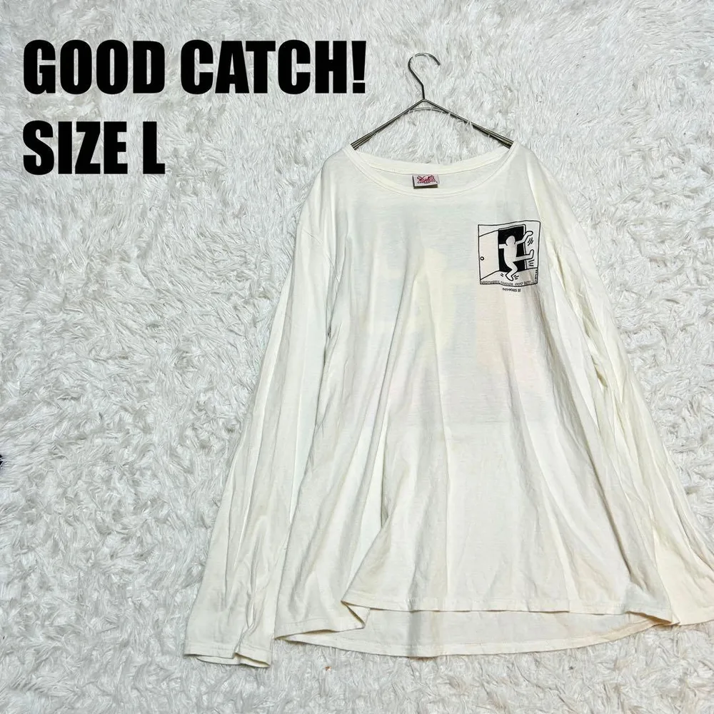 ロングTシャツ L GOOD CATCH! MIAMI ビンテージ 594