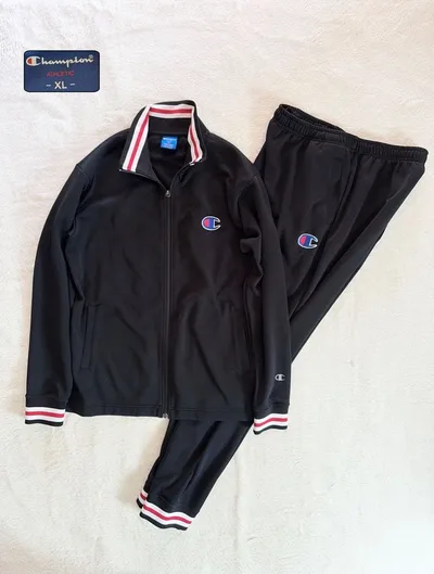 Champion チャンピオン ジャージ セットアップ ブラック L