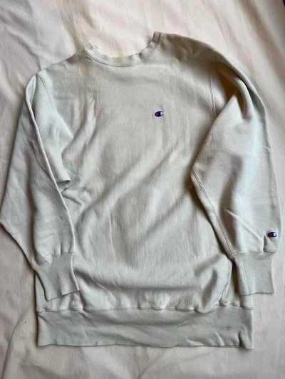 Champion リバースウィーブ XXL アイボリー 刺繍タグ 90年代
