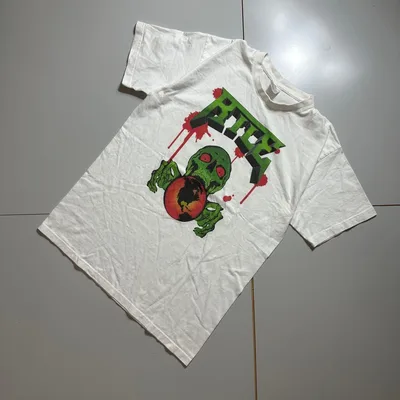 【希少】B&C COLLECTION スカルプリント Tシャツ ホワイト