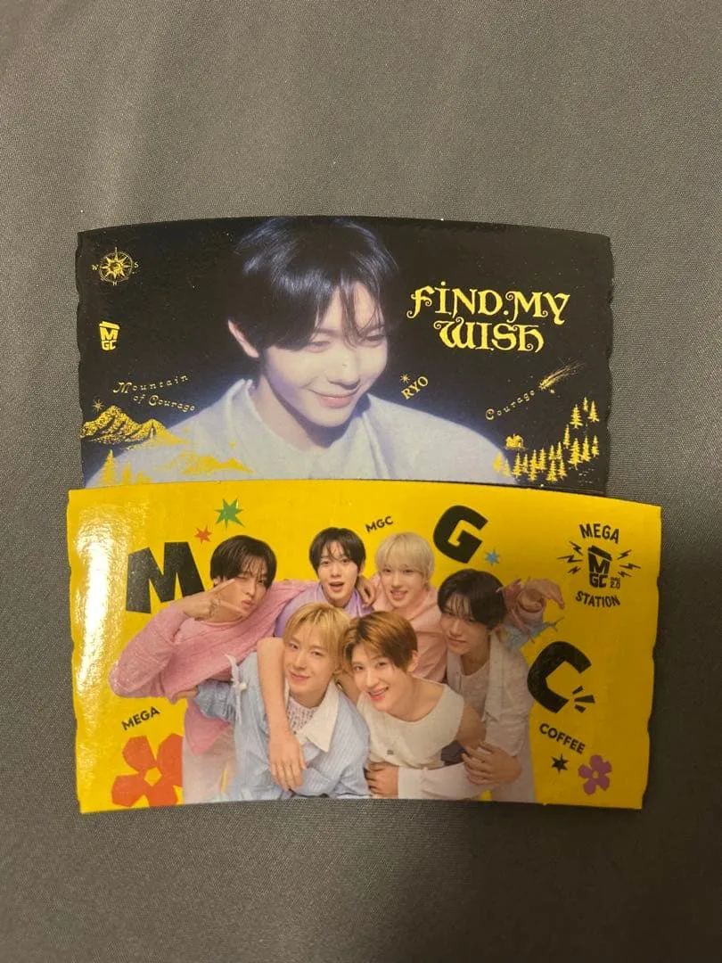 NCT WISH MEGA COFFEE カップスリーブ 2種セット リョウ