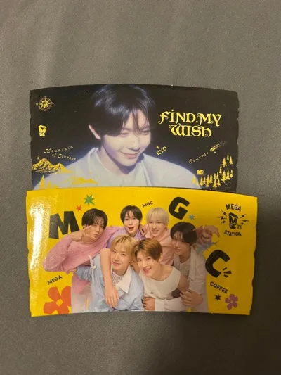 NCT WISH MEGA COFFEE カップスリーブ 2種セット リョウ