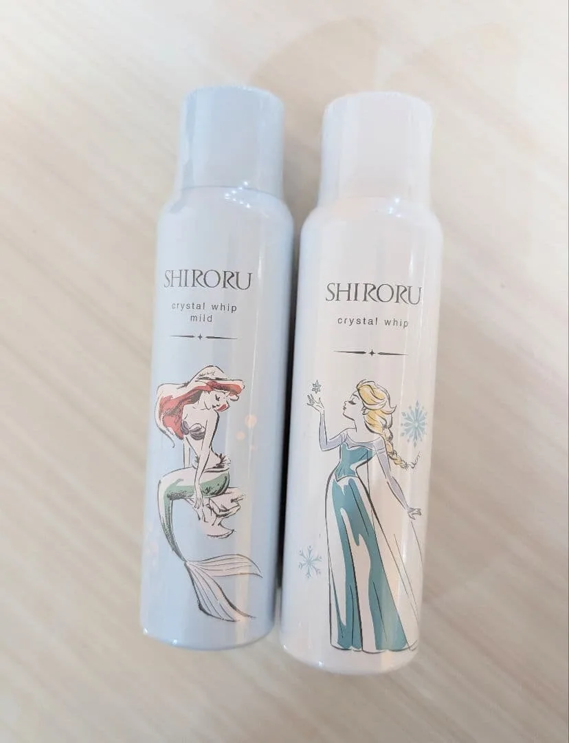 SHIRORU クリスタルホイップ 洗顔料 2本セット ディズニーボトル