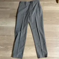 UNIQLO チェック柄 カジュアルパンツ グレー S