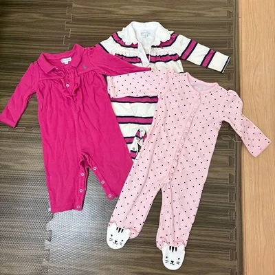 ラルフローレン ベビー ロンパース 3点セット 60 70 女の子 ポロベア